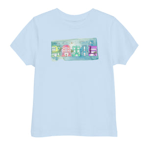Art Deco Noche- Toddler Jersey T-shirt