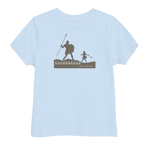 Courageous like David- Toddler Jersey Tshirt