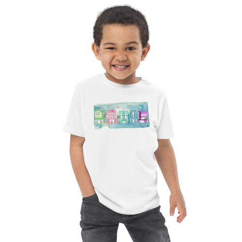 Art Deco Noche- Toddler Jersey T-shirt