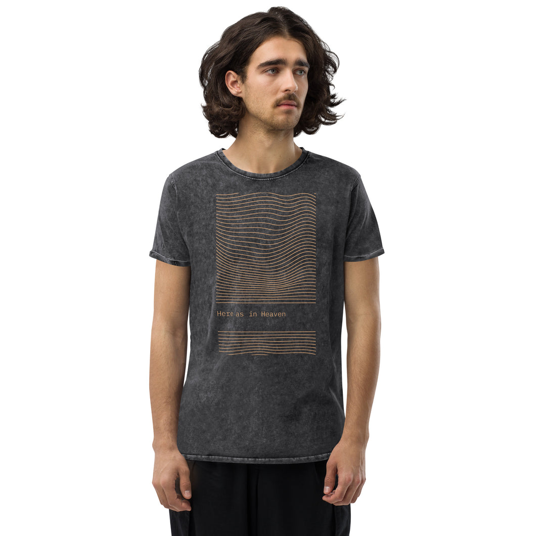 Here as in Heaven - Denim T-Shirt
