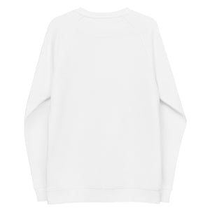 God is Love- Unisex organic raglan sweatshirt