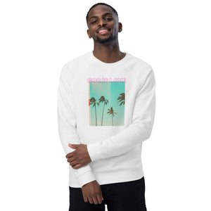 God is Love- Unisex organic raglan sweatshirt