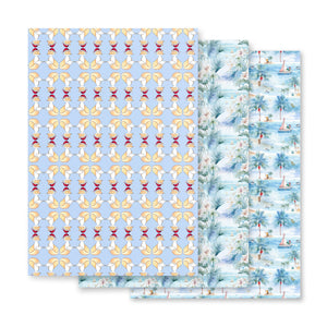 Tropic Holiday- Wrapping paper sheets