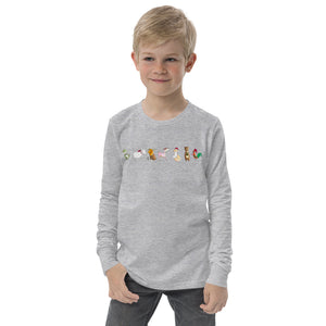 Chungi and Friends- Youth long sleeve tee