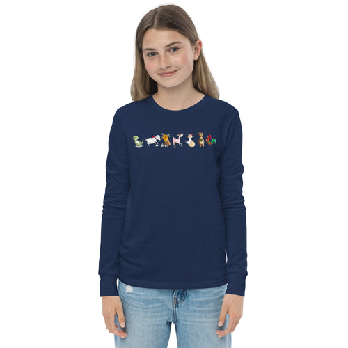 Chungi and Friends- Youth long sleeve tee