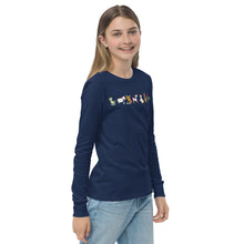 Load image into Gallery viewer, Chungi and Friends- Youth long sleeve tee