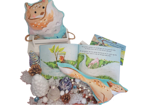 Chungi the Fox Plush and Book Gift Bundle