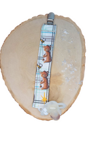 Load image into Gallery viewer, Bib and Pacifier Clip Gift Set - Carter the Bear