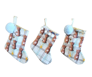Mini Christmas Stocking - Carter the Bear