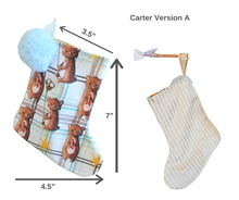 Load image into Gallery viewer, Mini Christmas Stocking - Carter the Bear