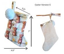 Load image into Gallery viewer, Mini Christmas Stocking - Carter the Bear