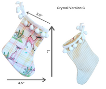 Load image into Gallery viewer, Mini Christmas Stocking - Crystal the Deer