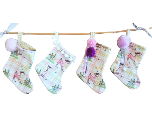 Mini Christmas Stocking - Crystal the Deer