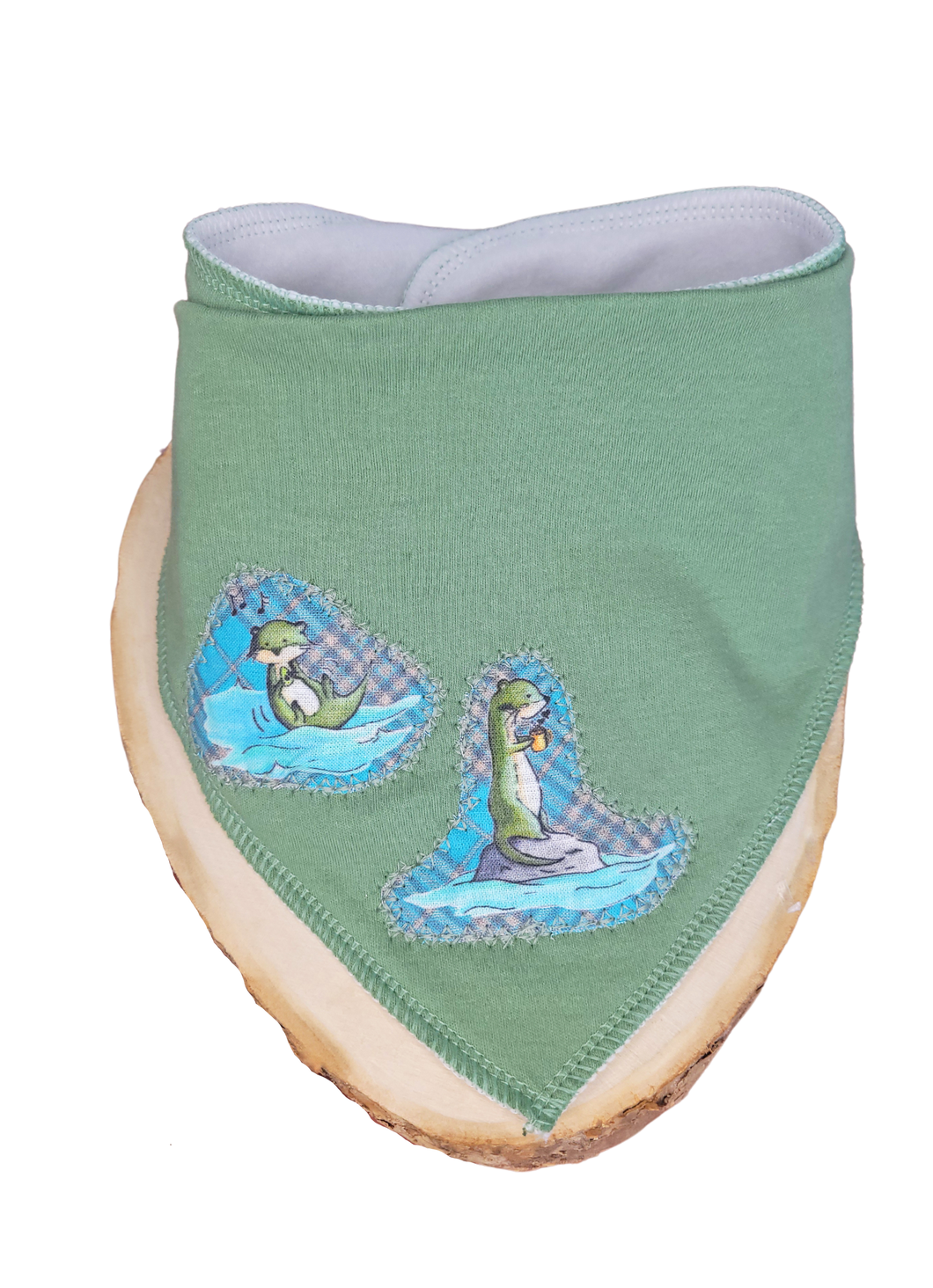 Bib and Pacifier Clip Gift Set - Holly the Otter