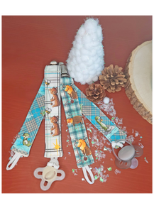 Bib and Pacifier Clip Gift Set - Carter the Bear