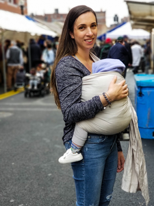 Bamboo Linen Ring Sling Baby Carrier