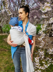 Bamboo Linen Ring Sling Baby Carrier