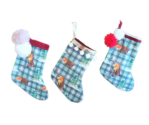 Mini Christmas Stocking - Reese the Moose