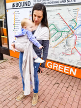Load image into Gallery viewer, Bamboo Linen Ring Sling Baby Carrier