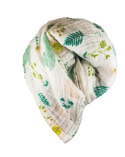 Load image into Gallery viewer, Lightweight Baby Blanket, 2 Pack, Travel Bag (Bear Print and Blue Zigzag)