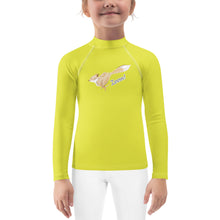 Load image into Gallery viewer, Chungi Fox Long Sleeve Unisex Rash Guard- Lime Green