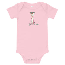 Load image into Gallery viewer, Crystal Sitting- Baby Short Sleeve Bodysuit