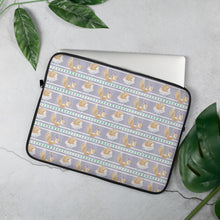 Load image into Gallery viewer, Purple Fox Laptop Sleeve