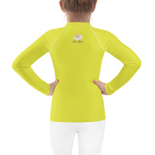 Load image into Gallery viewer, Chungi Fox Long Sleeve Unisex Rash Guard- Lime Green