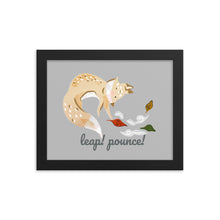 Load image into Gallery viewer, Playful Fox- 10&quot;x 8&quot; Framed Poster