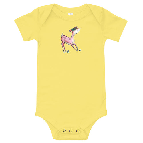 Crystal- Baby Short Sleeve Bodysuit