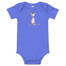 Load image into Gallery viewer, Crystal Sitting- Baby Short Sleeve Bodysuit