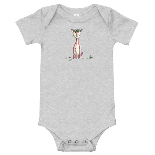 Crystal Sitting- Baby Short Sleeve Bodysuit