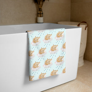 Sun Shower Fox- Printed Towel