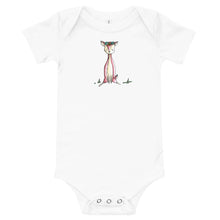 Load image into Gallery viewer, Crystal Sitting- Baby Short Sleeve Bodysuit