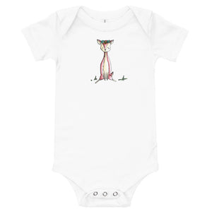 Crystal Sitting- Baby Short Sleeve Bodysuit