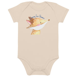 Chasing Sun Showers - Organic cotton baby bodysuit