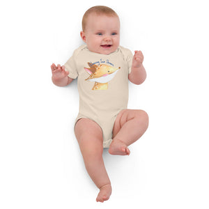 Chasing Sun Showers - Organic cotton baby bodysuit