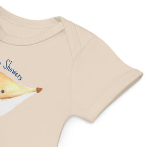 Chasing Sun Showers - Organic cotton baby bodysuit