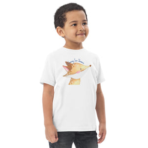 Sun Shower Fox - Toddler jersey t-shirt
